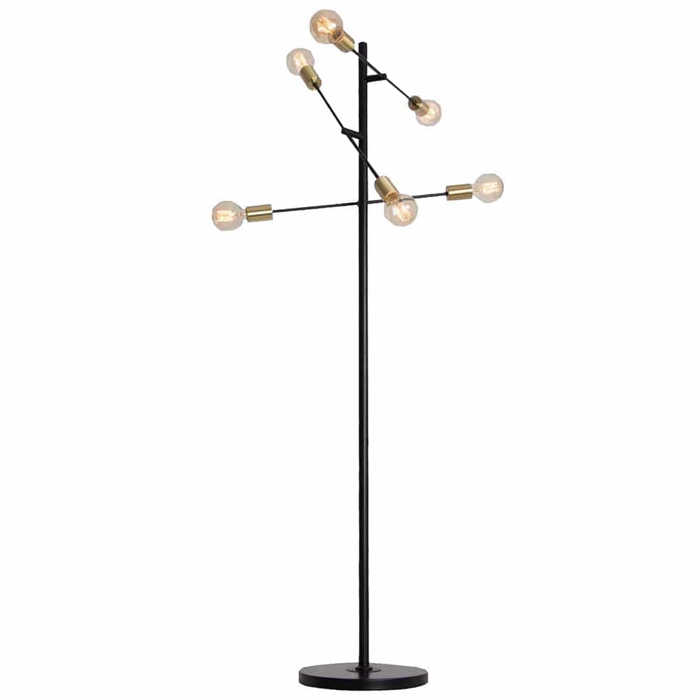 The Lighting Club Lamps Balance Floor Lamp Black and Gold 6 Light SL080 BLACK 6007226066951