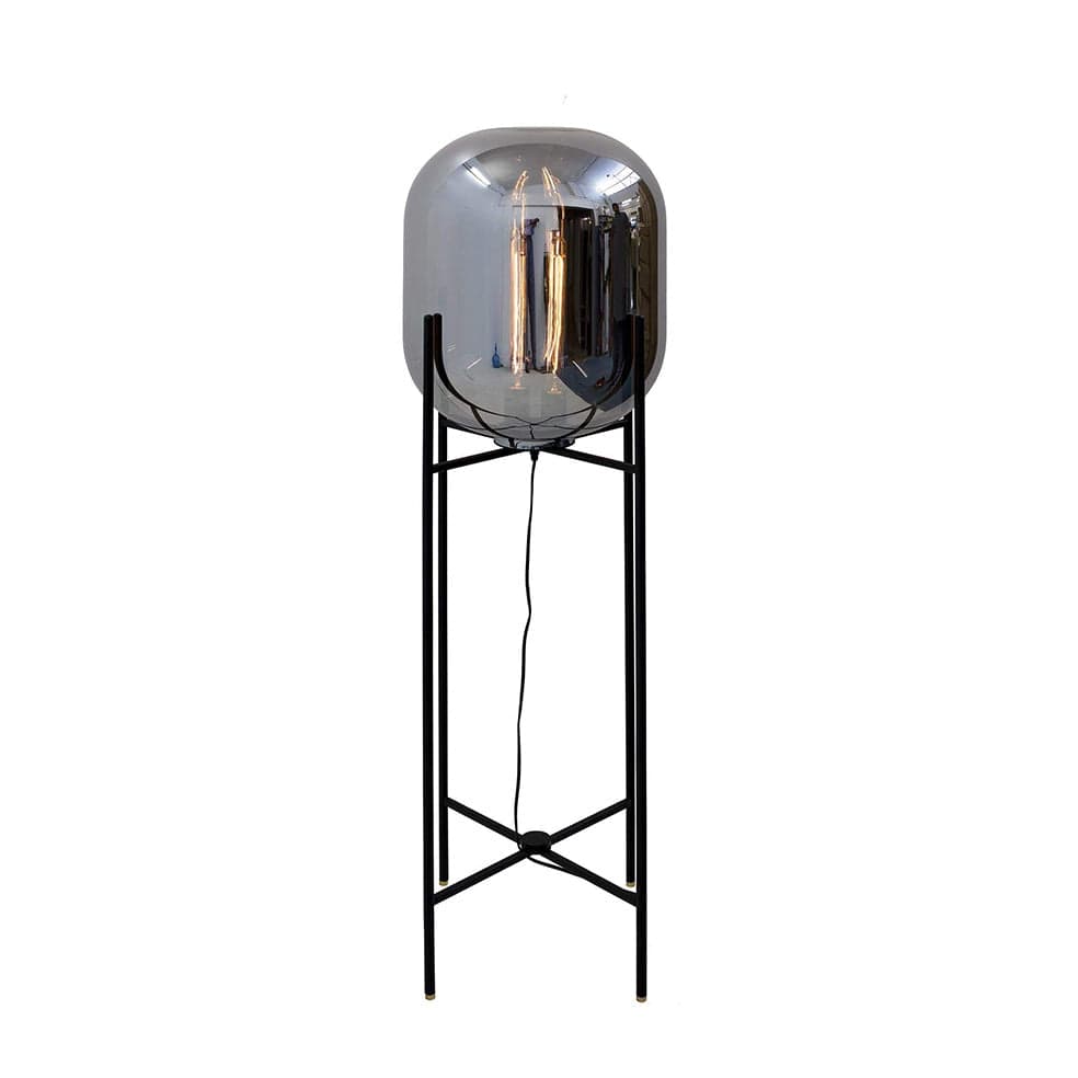 The Lighting Club Lamps Oracle Floor Lamp Black with Smokey Glass SL082 SMOKE 6007226067811
