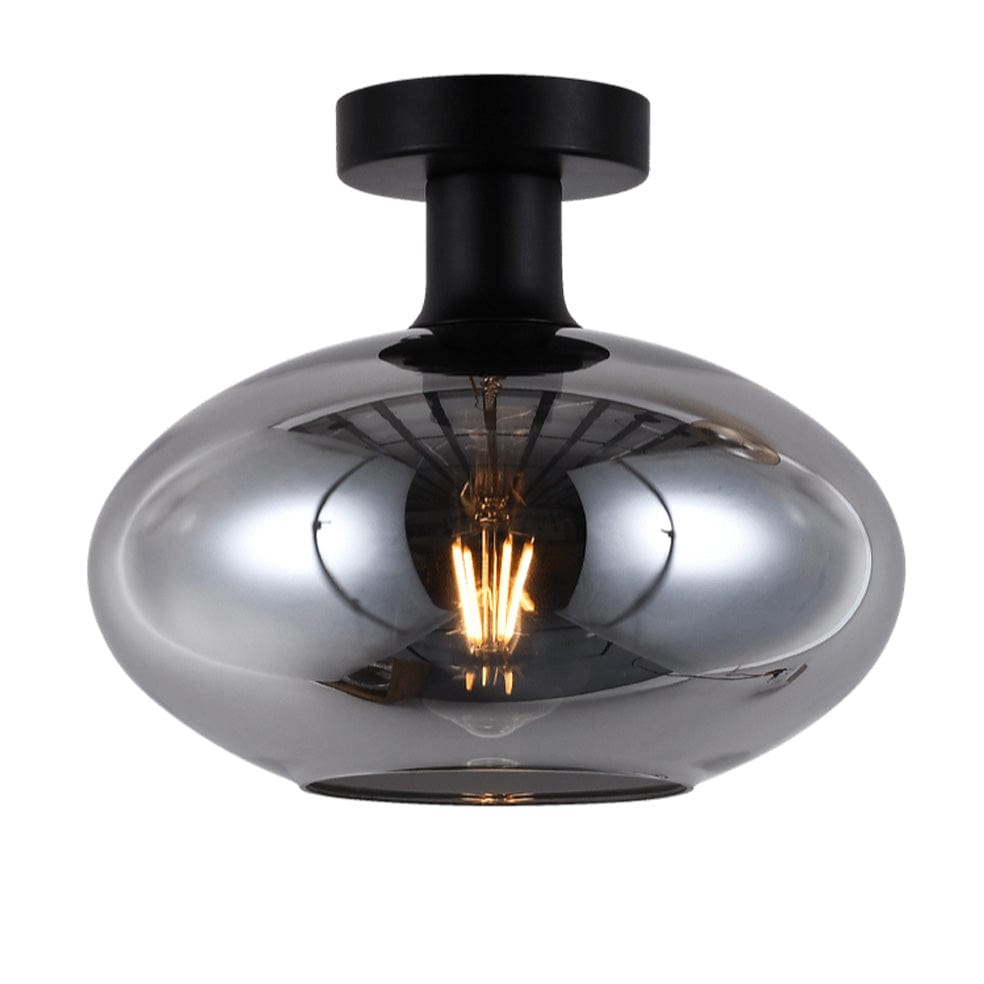 The Lighting Club Ceiling Light Large / Smokey Glass and Black Orb Ceiling Light | 3 Colours, 2 Sizes T-KLC-1427-L/SM