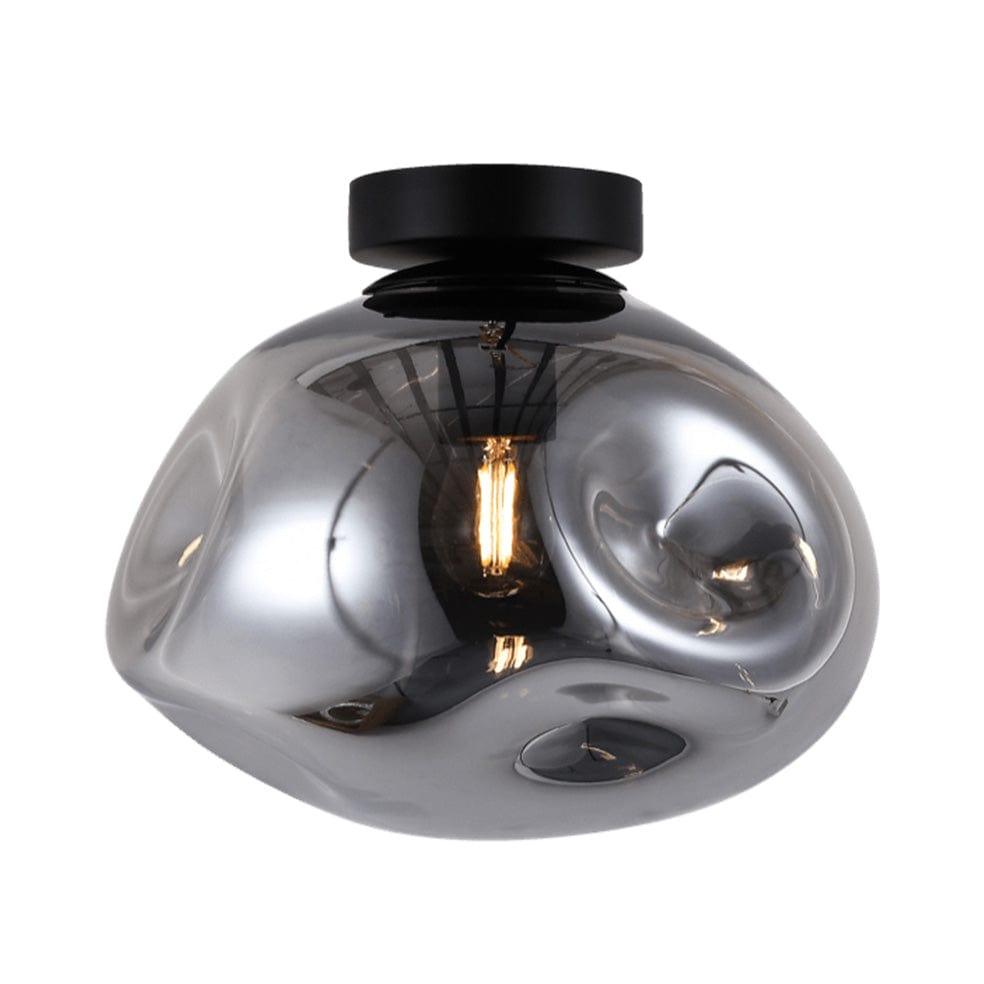 The Lighting Club Ceiling Light Large / Smokey Glass and Black Molten Ceiling Light | 3 Colours, 2 Sizes T-KLC-1428-L/SM