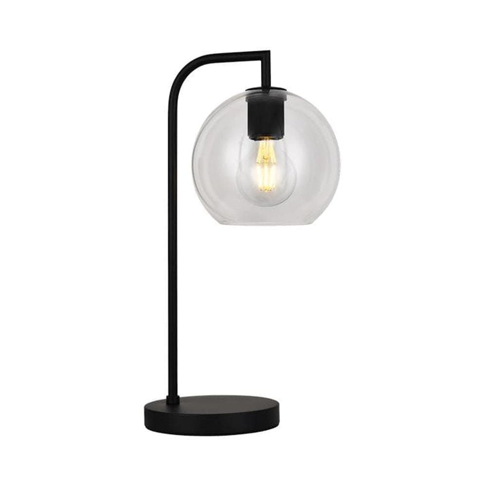 The Lighting Club Pendant Black Anna Metal and Glass Table Lamp Black | Gold T-KLT-1473/BL