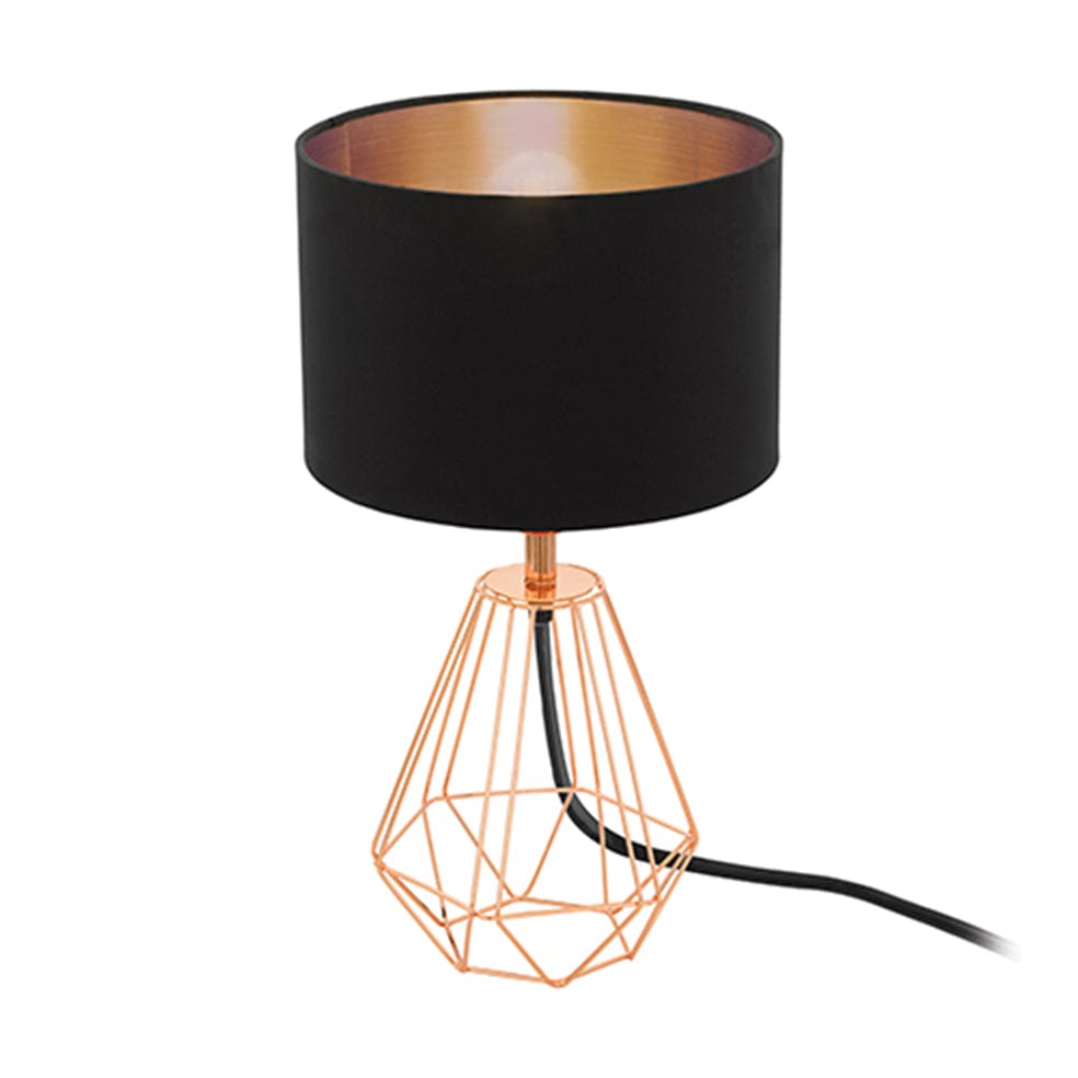 The Lighting Club table lamp Copper Carlton Metal and Fabric Table Lamp Copper | Gold T159BC 9002759957872