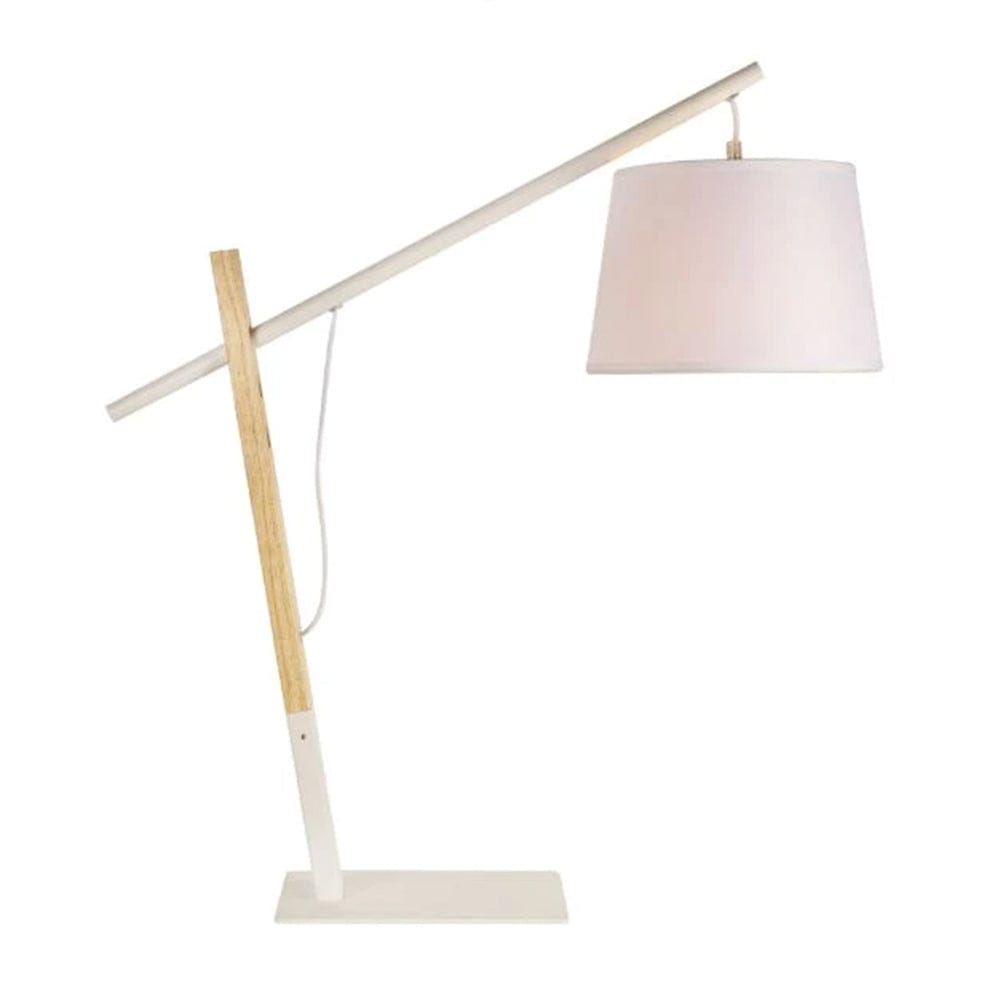 The Lighting Club Lamps White Bow Metal and Fabric Table Lamp Black | White T593W 6007328398783