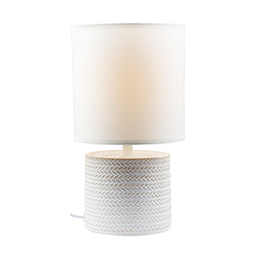 The Lighting Club table lamp White Valencia Ceramic Table Lamp Grey | White T647W 6009551806660