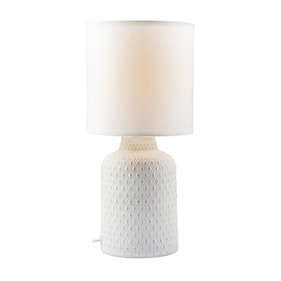 The Lighting Club table lamp White Castile Ceramic Table Lamp Grey | White T649W 6009551806707