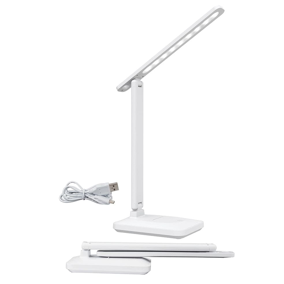 The Lighting Club table lamp White Lenny Rechargeable Folding Desk Lamp | Black or White TL702 WHITE