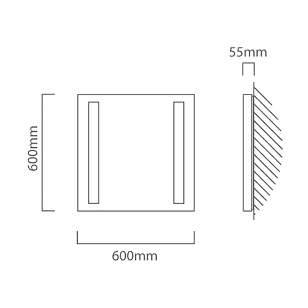 The Lighting Club Bathroom Mirror Bathroom LED Mirror White W175 6007328325581