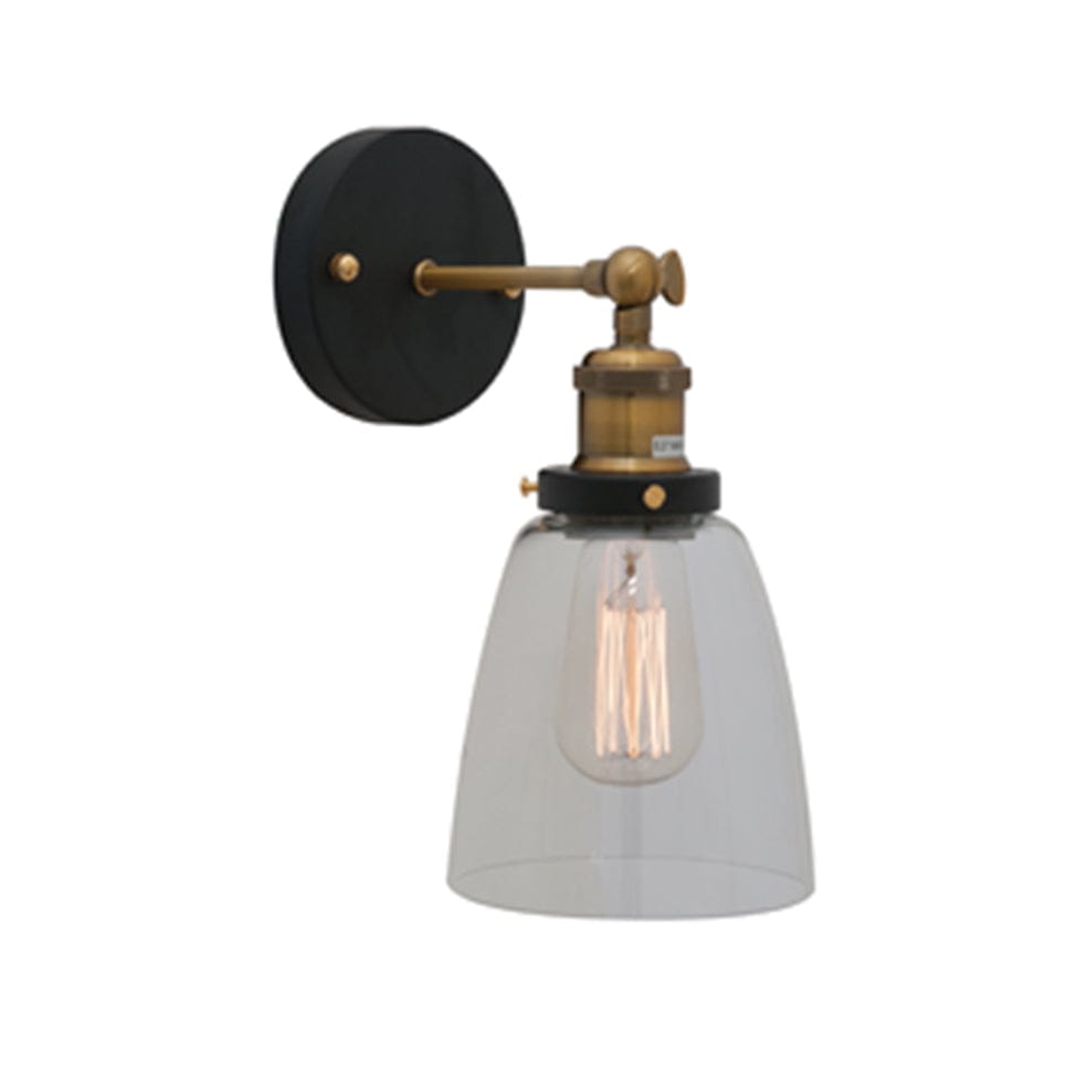 The Lighting Club Wall light Farmhouse Metal and Glass Wall Light W460 6007328372738