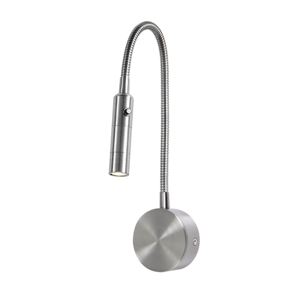 The Lighting Club Wall Light Chrome Fargo Metal LED Adjustable Arm Wall Light Black | White | Chrome WB217 SATIN 6007226075427
