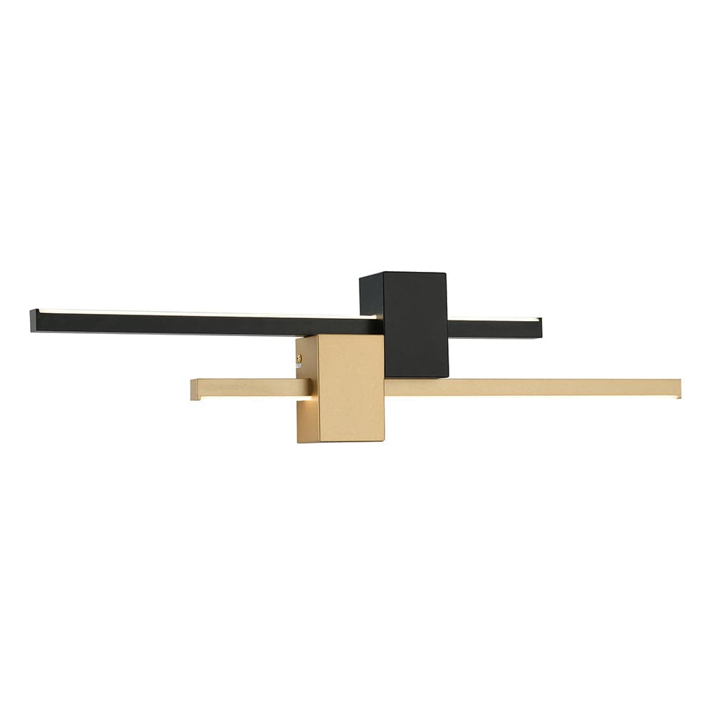 The Lighting Club Reiner Wall Light | Sand Black & Painted Gold WB281 BK/GD 6007226083767