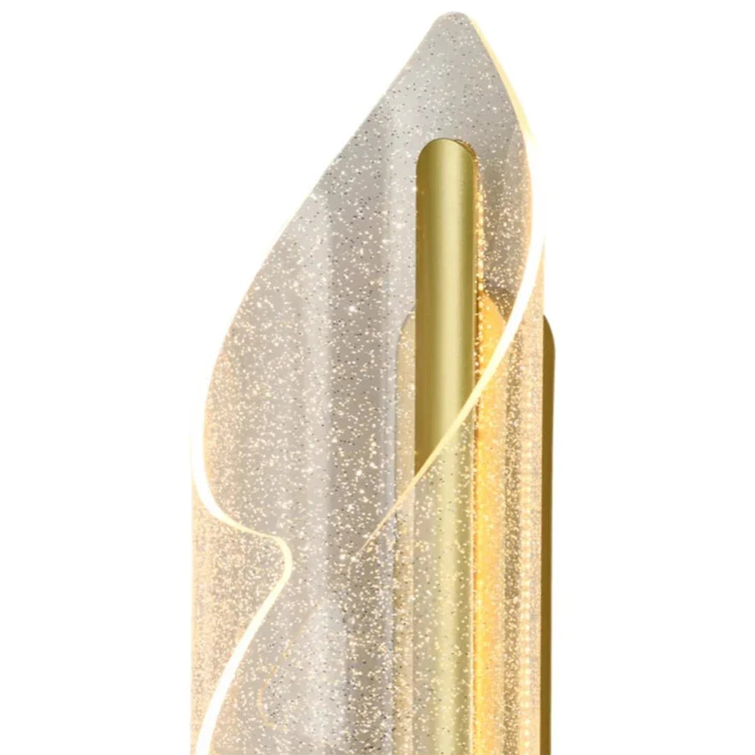 The Lighting Club Wall Light Cocoon LED Clear Acrylic Wall Light - Satin Gold