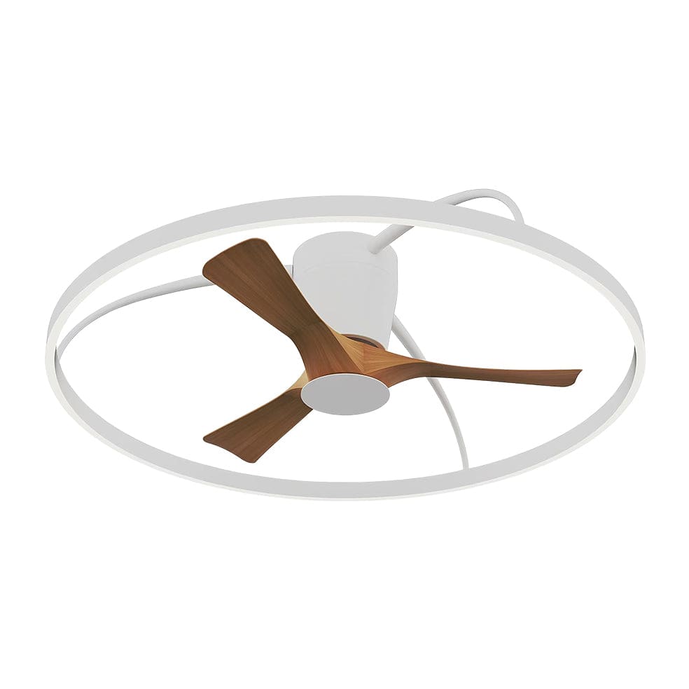 The Lighting Club led ceiling fan White with light Wood Fan AeroGlow 100cm Ceiling Fan with LED Light - Multiple Finishes 238-100-WH/LWD