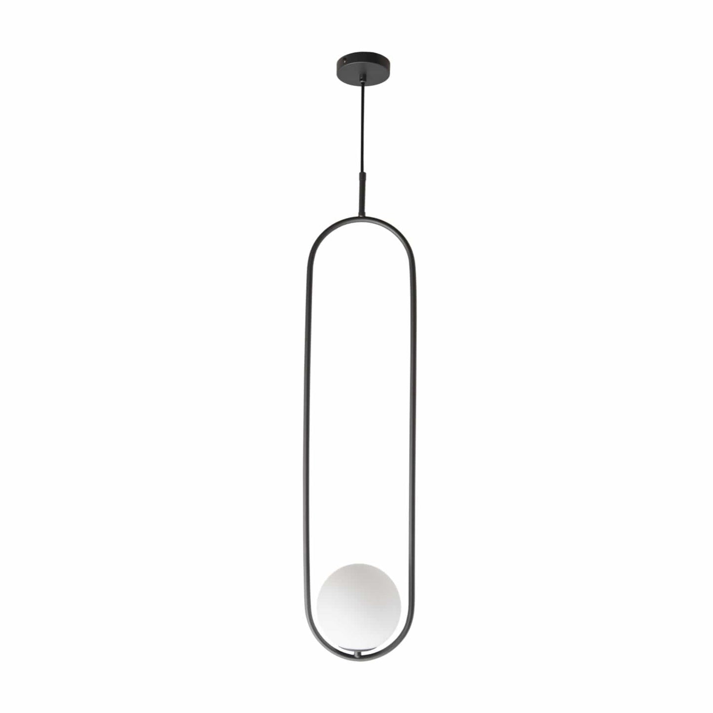 The Lighting Club Black Tall Pearl Pendant