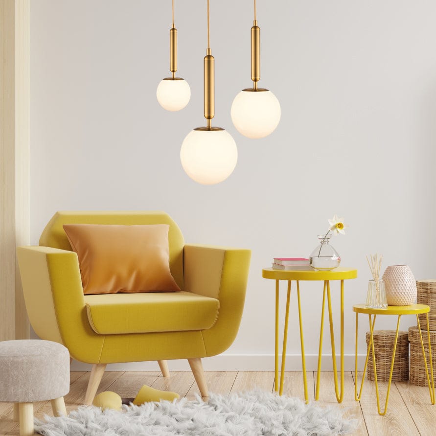 The Lighting Club Retro Cafe Pendant Light Gold