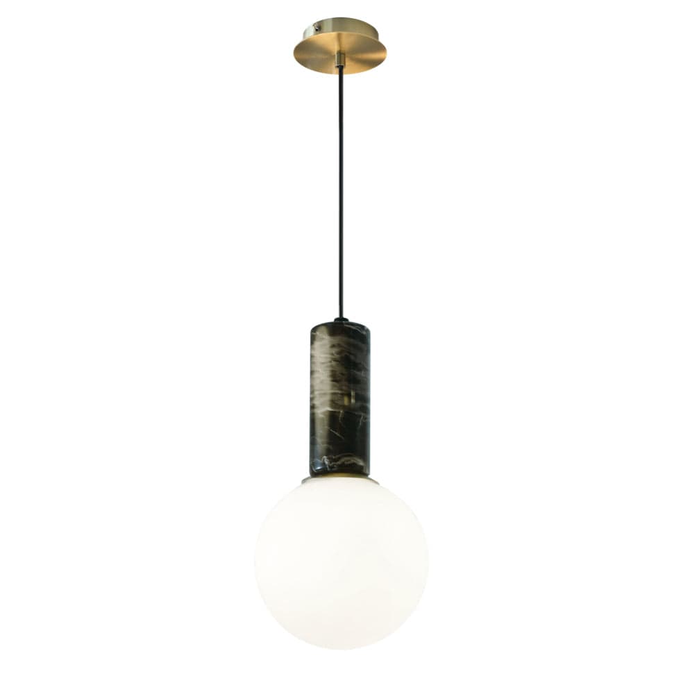 The Lighting Club Lighting Marble Pendant Light Black | White