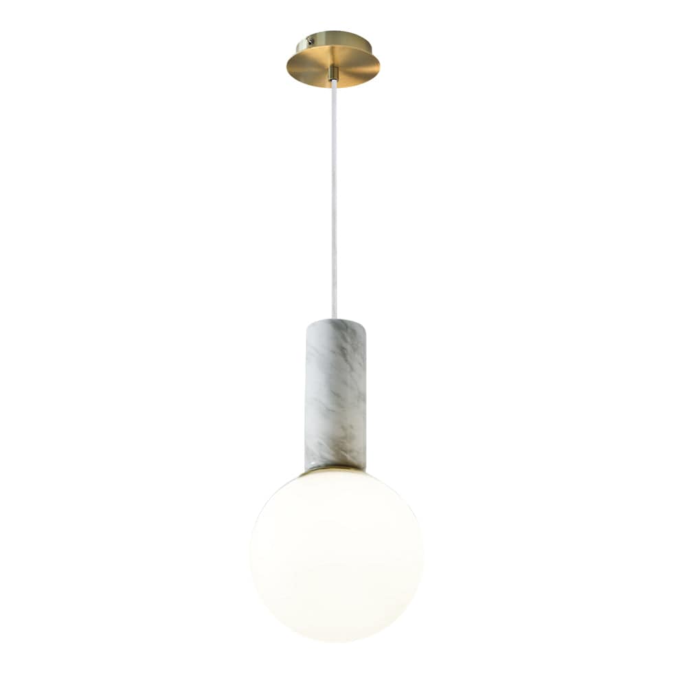 The Lighting Club Lighting Marble Pendant Light Black | White