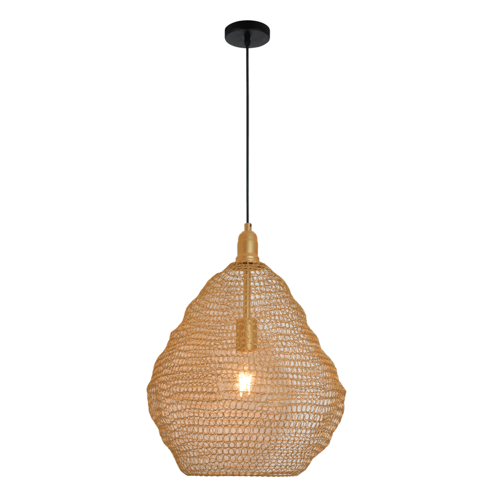 The Lighting Club Pendant Phantom Wire Mesh Pendant Light Black or Gold | 2 Sizes