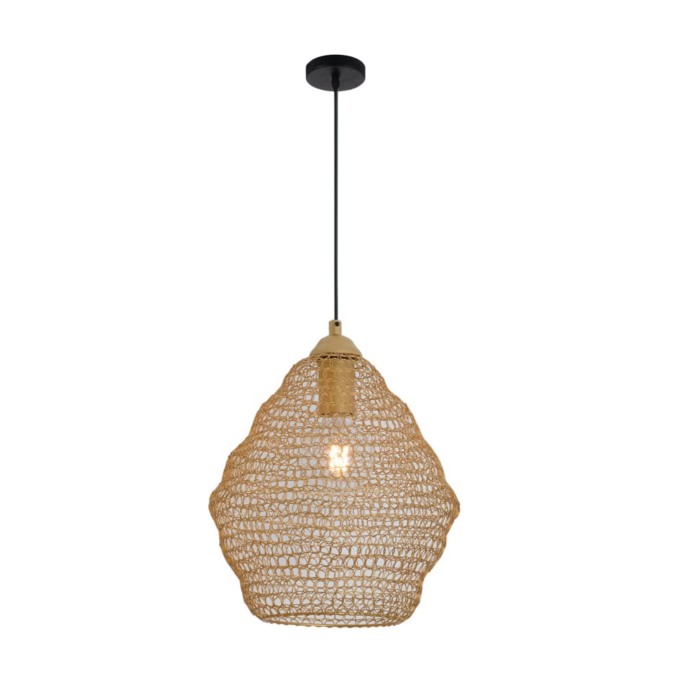 The Lighting Club Pendant Phantom Wire Mesh Pendant Light Black or Gold | 2 Sizes