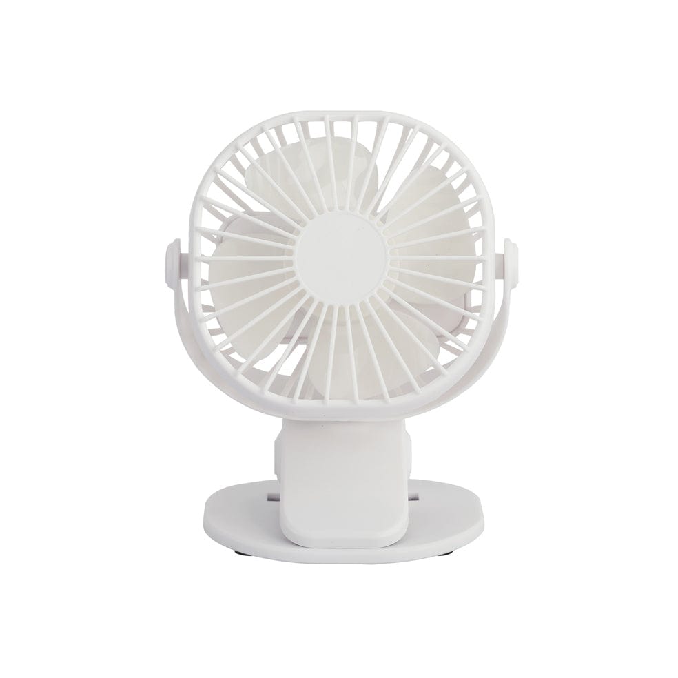 The Lighting Club fan Portable and Rechargeable Clip On Table Fan Black | White