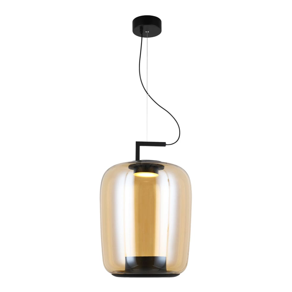 The Lighting Club Pendant Magnum 1 Glass Pendant Light | Amber or Green