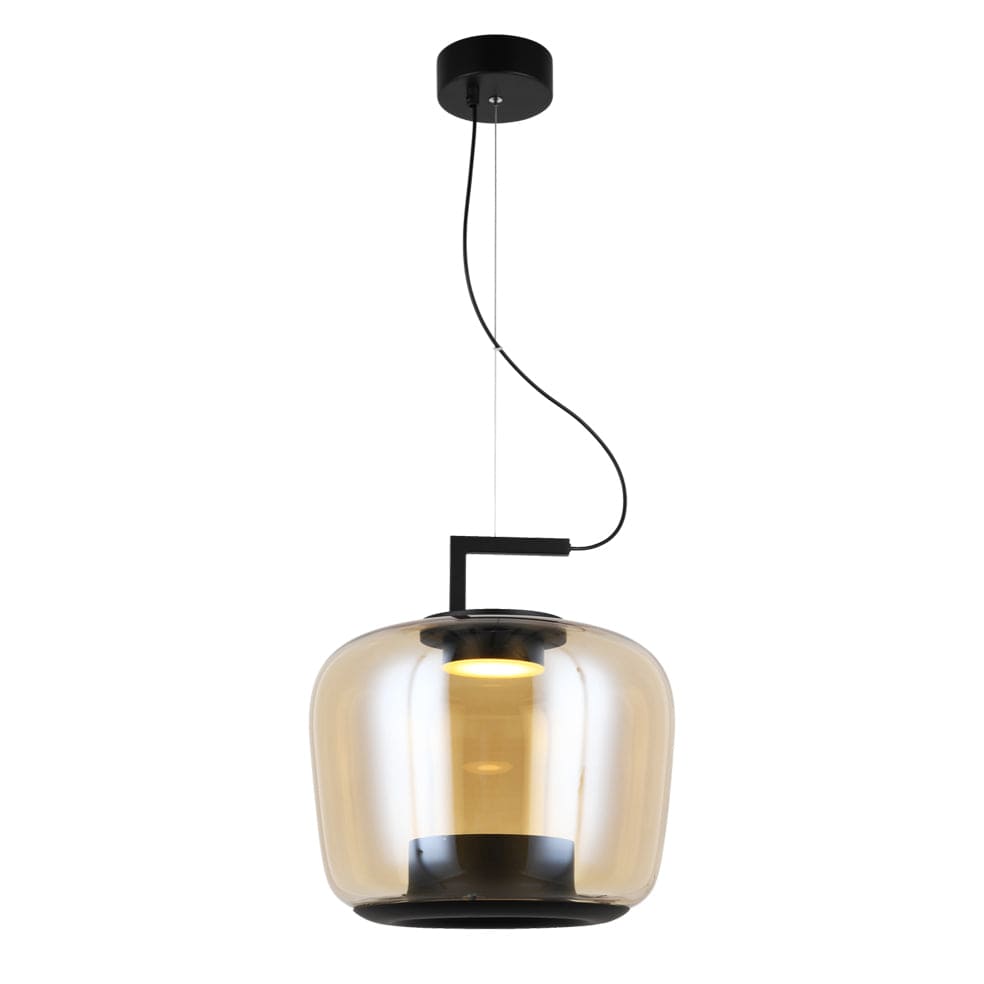 The Lighting Club Pendant Magnum 2 Glass Pendant Light | Amber or Green