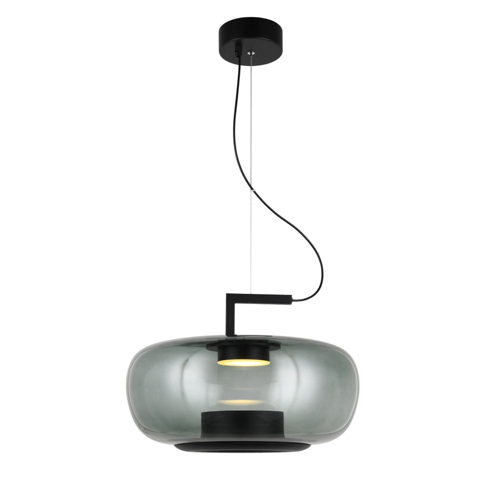 The Lighting Club Pendant Magnum 3 Glass Pendant Light | Amber or Green