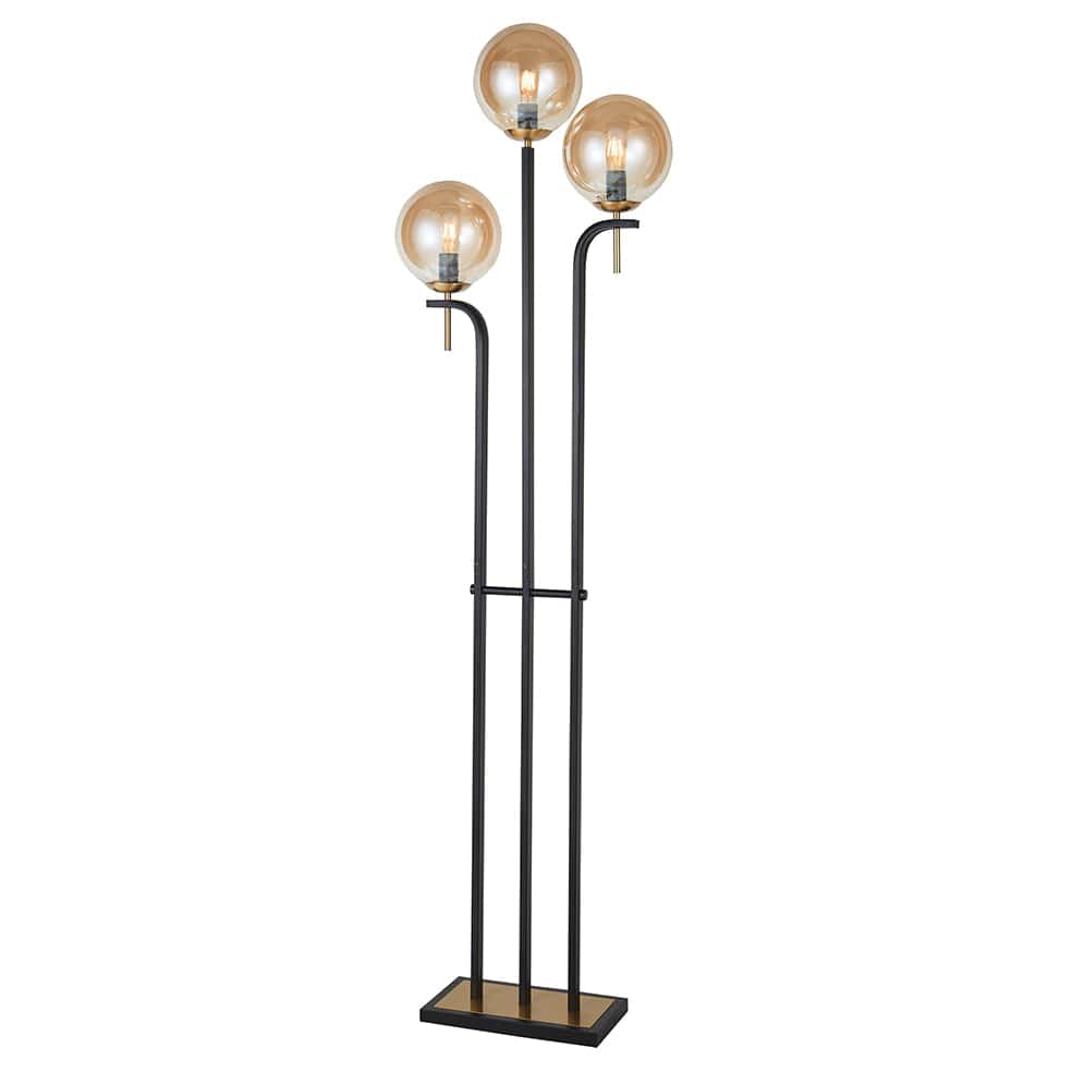 The Lighting Club Floor lamp Bubble Glass Floor Lamp | Amber or Smoke