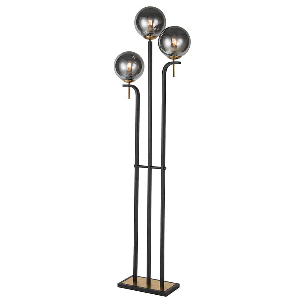 The Lighting Club Floor lamp Bubble Glass Floor Lamp | Amber or Smoke