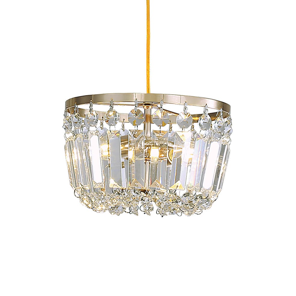 The Lighting Club Clara Crystal Light | Chrome or Gold