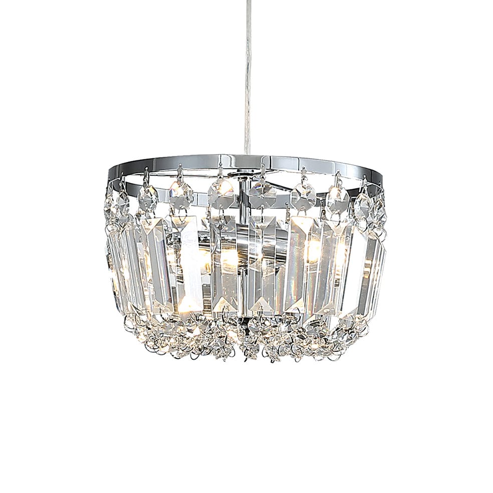 The Lighting Club Clara Crystal Light | Chrome or Gold