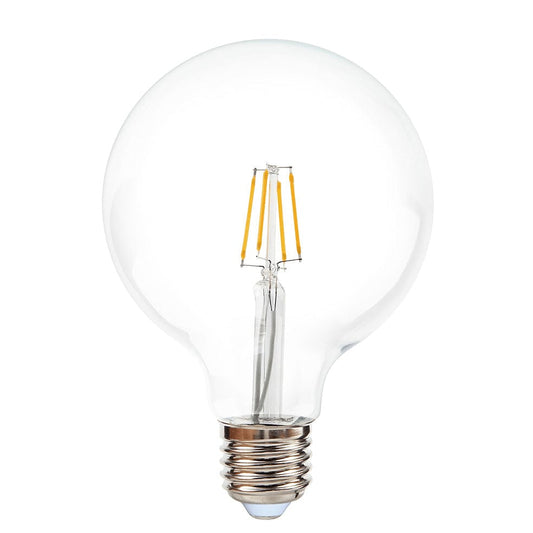 The Lighting Club Lighting G125 Ball Light Bulb E27 - LED Warm White or Natural White