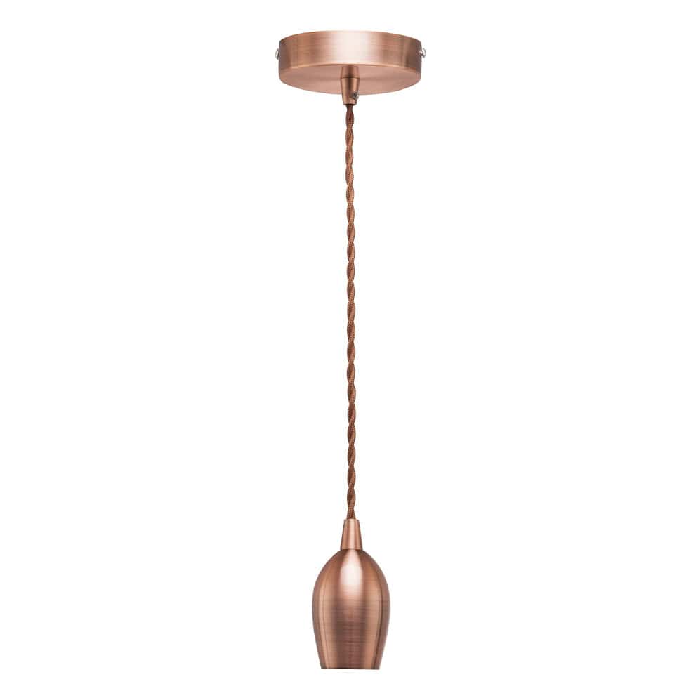 The Lighting Club Bullet Cord Pendant Light Copper | Gold | Chrome