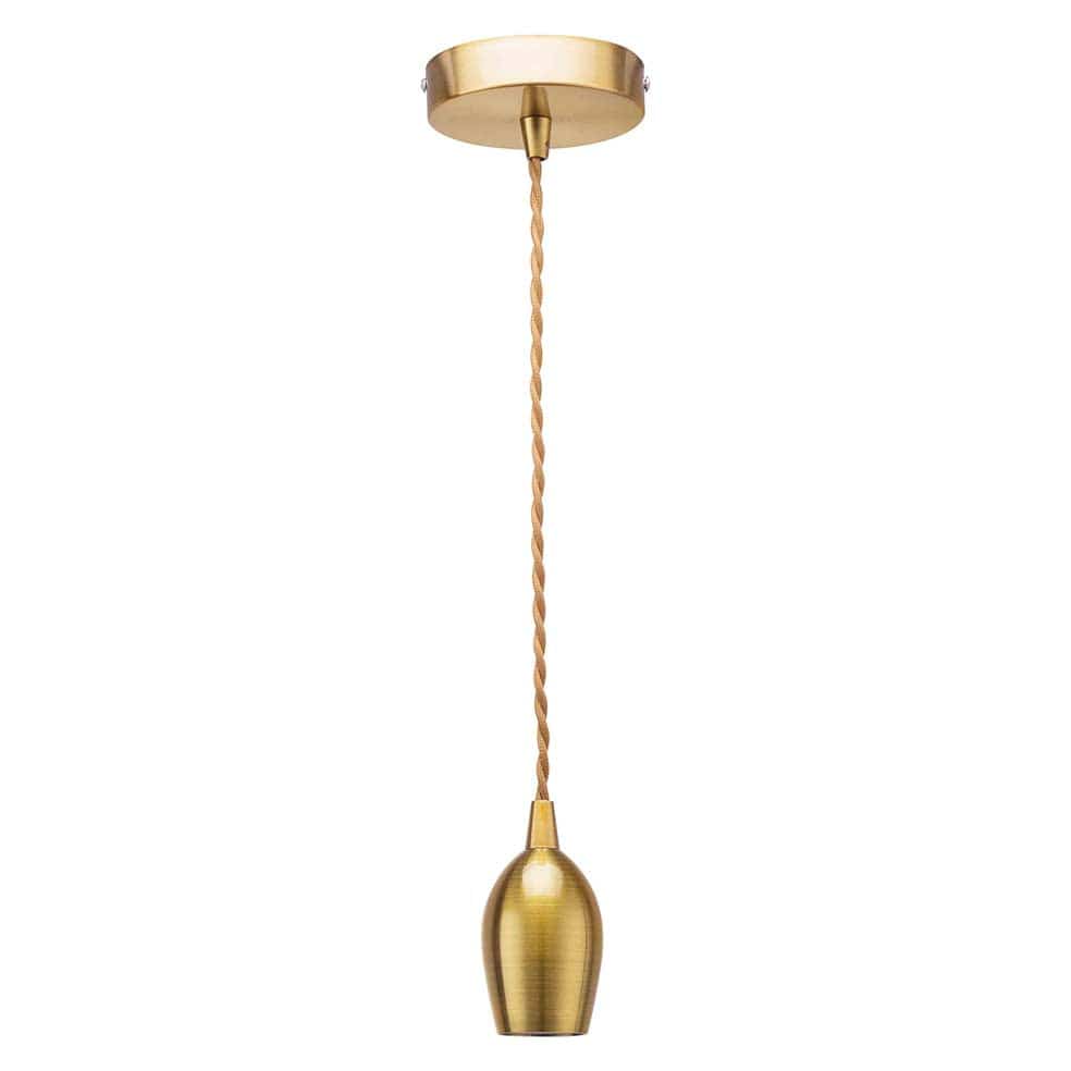 The Lighting Club Bullet Cord Pendant Light Copper | Gold | Chrome