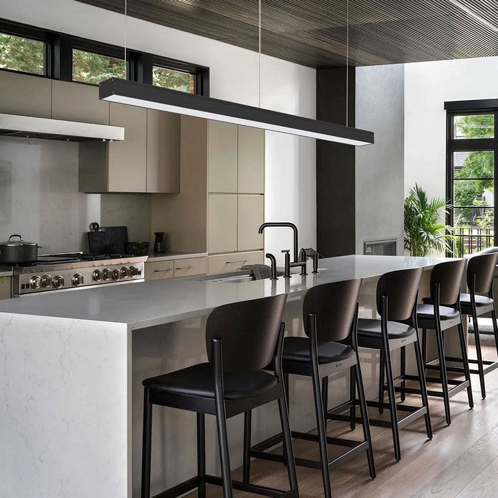 The Lighting Club Pendant Luke Linear LED Pendant Light Black | White, 2 Sizes