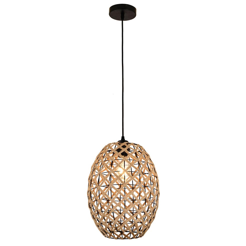 The Lighting Club Pendant Riley Rope Pendant Light Round | Oval