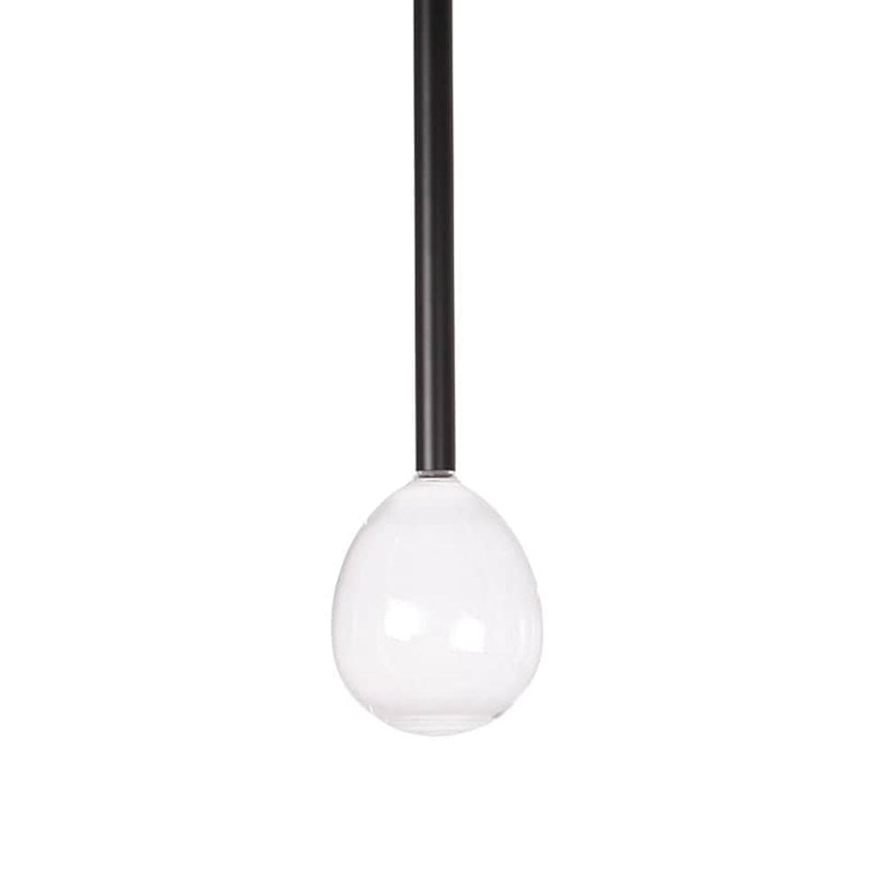 The Lighting Club Pendant Raindrop Pendant Light Metal Black | White