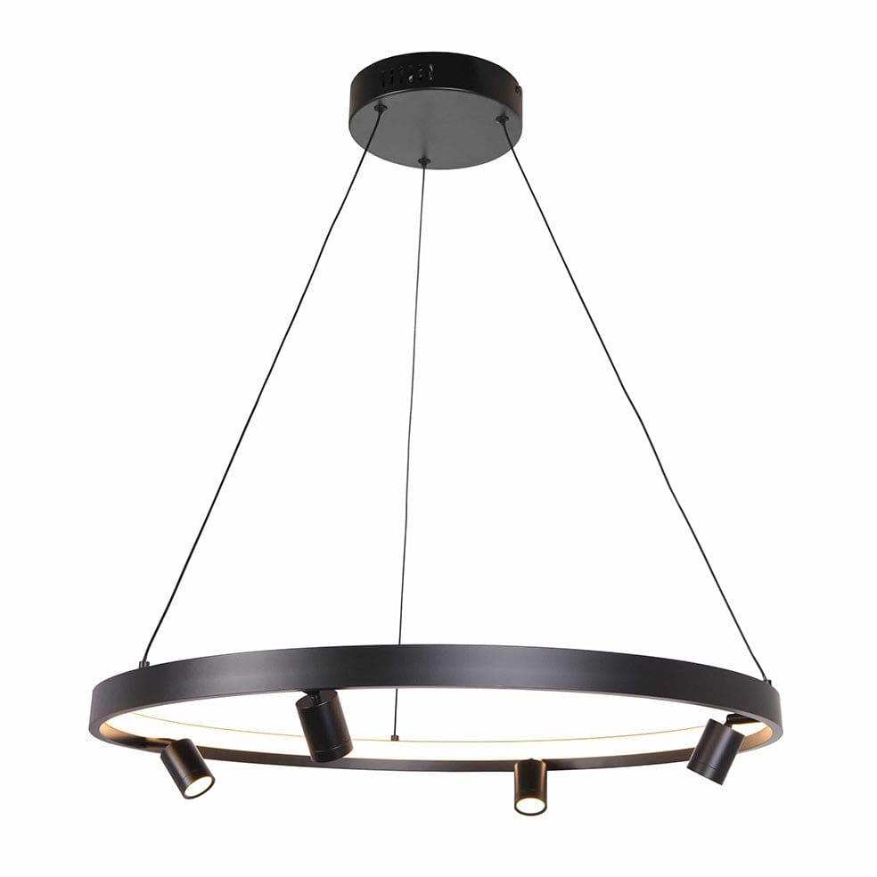 The Lighting Club Pendant The Markle LED Chandelier Black | Satin Nickel | 3 Sizes
