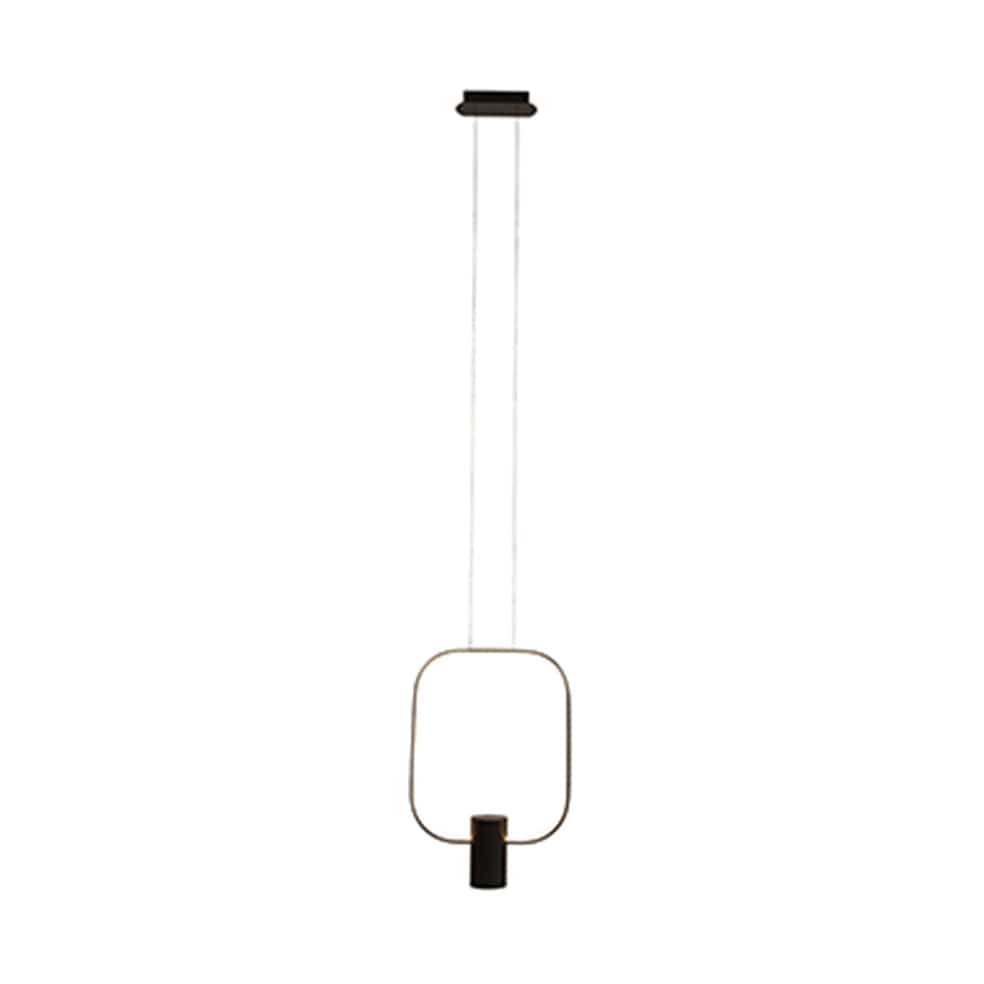 The Lighting Club Pendant Aurora Square LED Pendant Light | Black or White