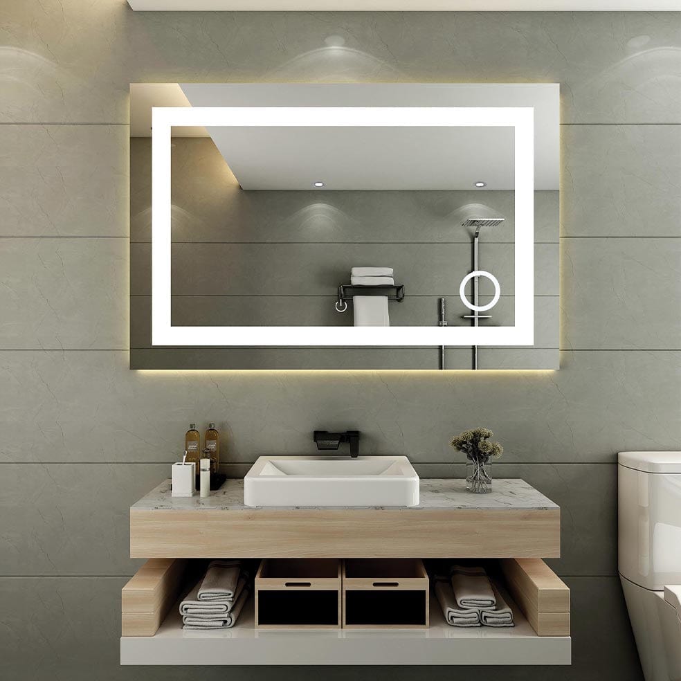 The Lighting Club Oracle Bathroom Mirror Rectangular with Integrated LED