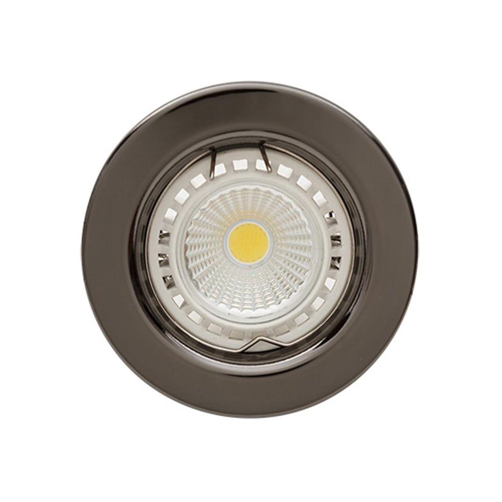 The Lighting Club Straight Round Down Light 80mm Gun Metal | White | Chrome | Brass