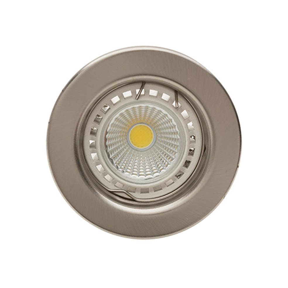 The Lighting Club Straight Round Down Light 80mm Gun Metal | White | Chrome | Brass