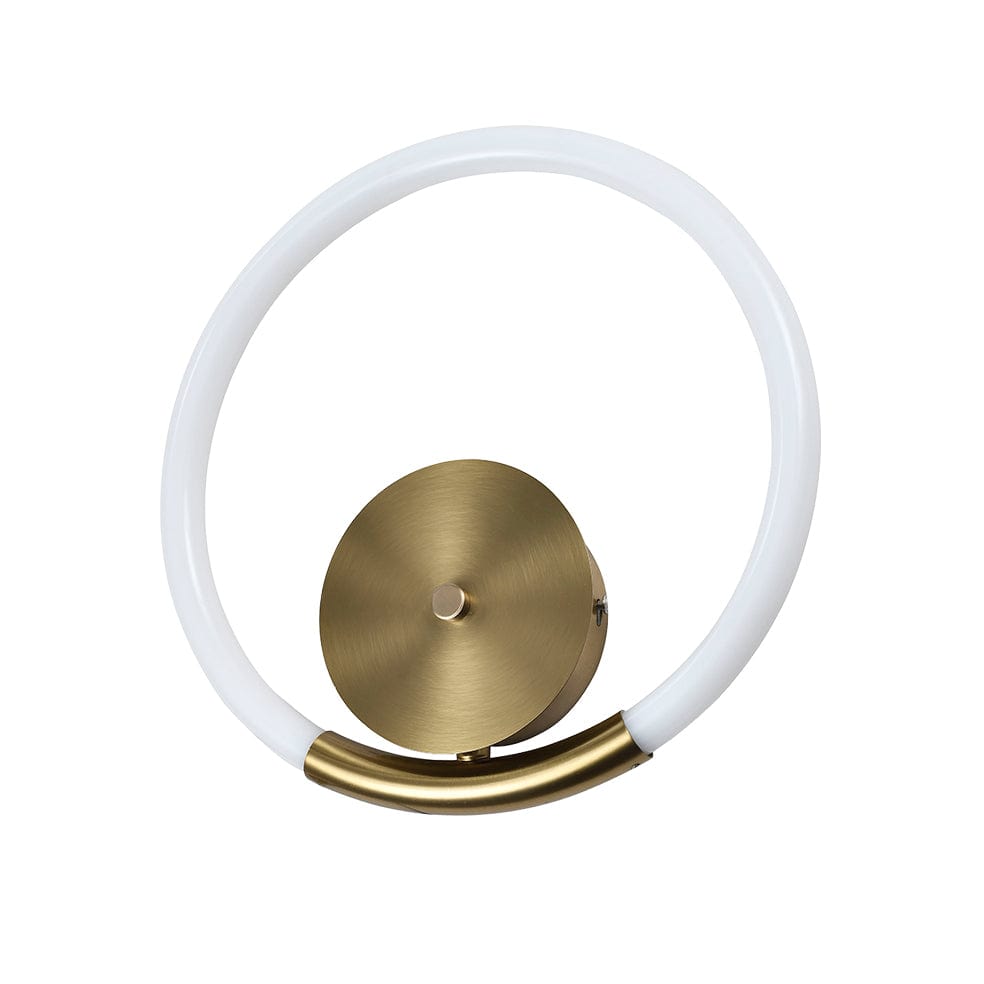 The Lighting Club Wall light Halo LED Metal Wall Light Black | Brass
