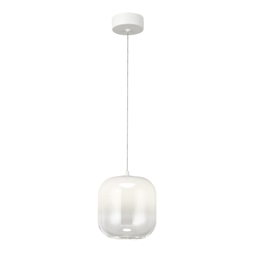 The Lighting Club Pendant Misty Morning Glass Pendant Light Smoke | White