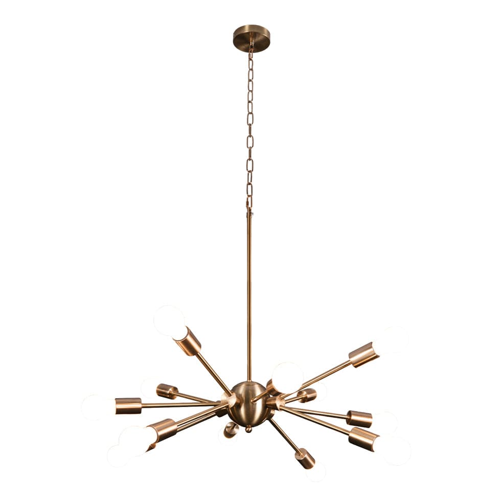 The Lighting Club Supernova Metal Pendant Light Small Gold | Black