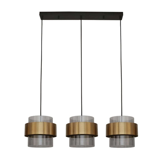 The Lighting Club Pendant Bonbon 3 Light Pendant Brass and Glass 3E-KLCH-101-3/B