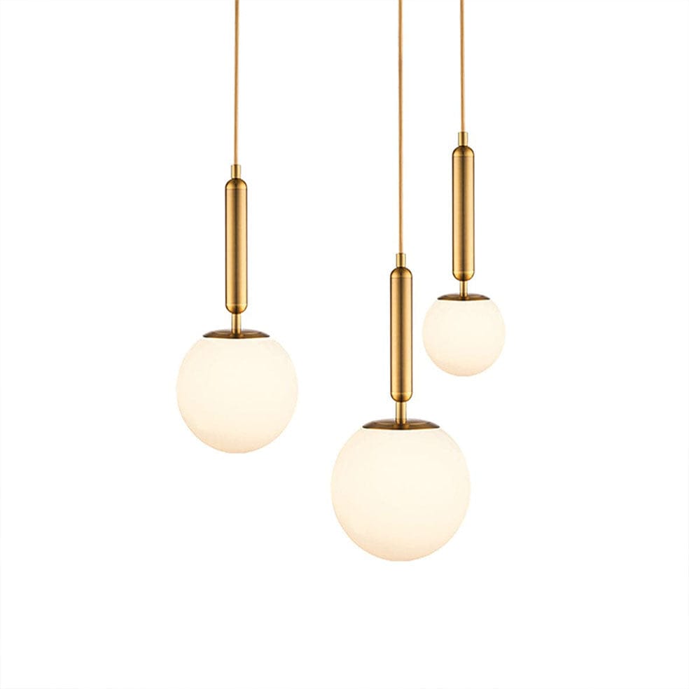 The Lighting Club Pendant Gallery Pendant Light Opal Glass Cluster | Gold 3E-KLCH-108/3P