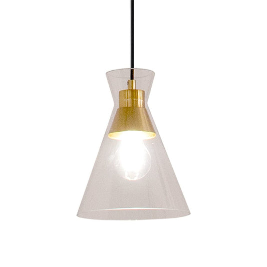 The Lighting Club Pendant Lights Cleopatra Glass Pendant Light Brass 3E-KLCH-800/1