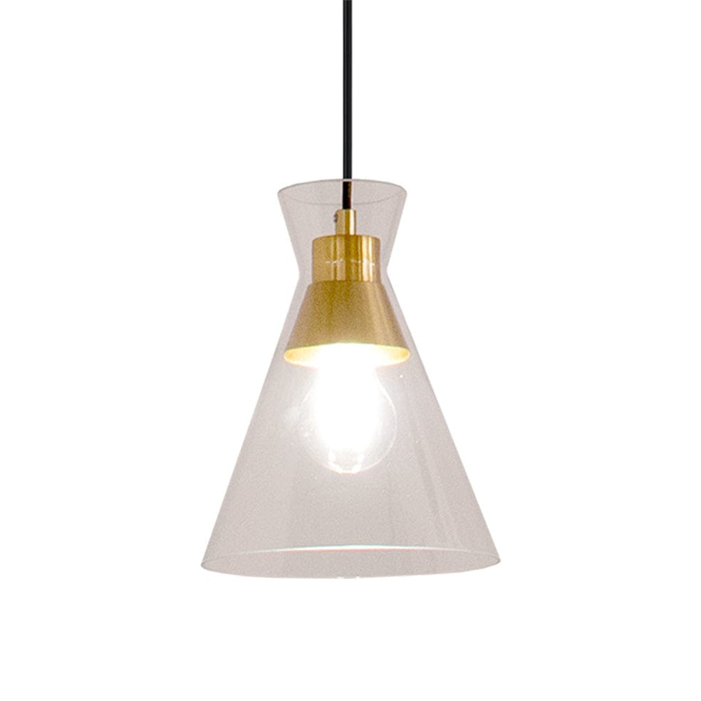 The Lighting Club Pendant Lights Cleopatra Trio Glass Pendant Light Brass 3E-KLCH-800/3P