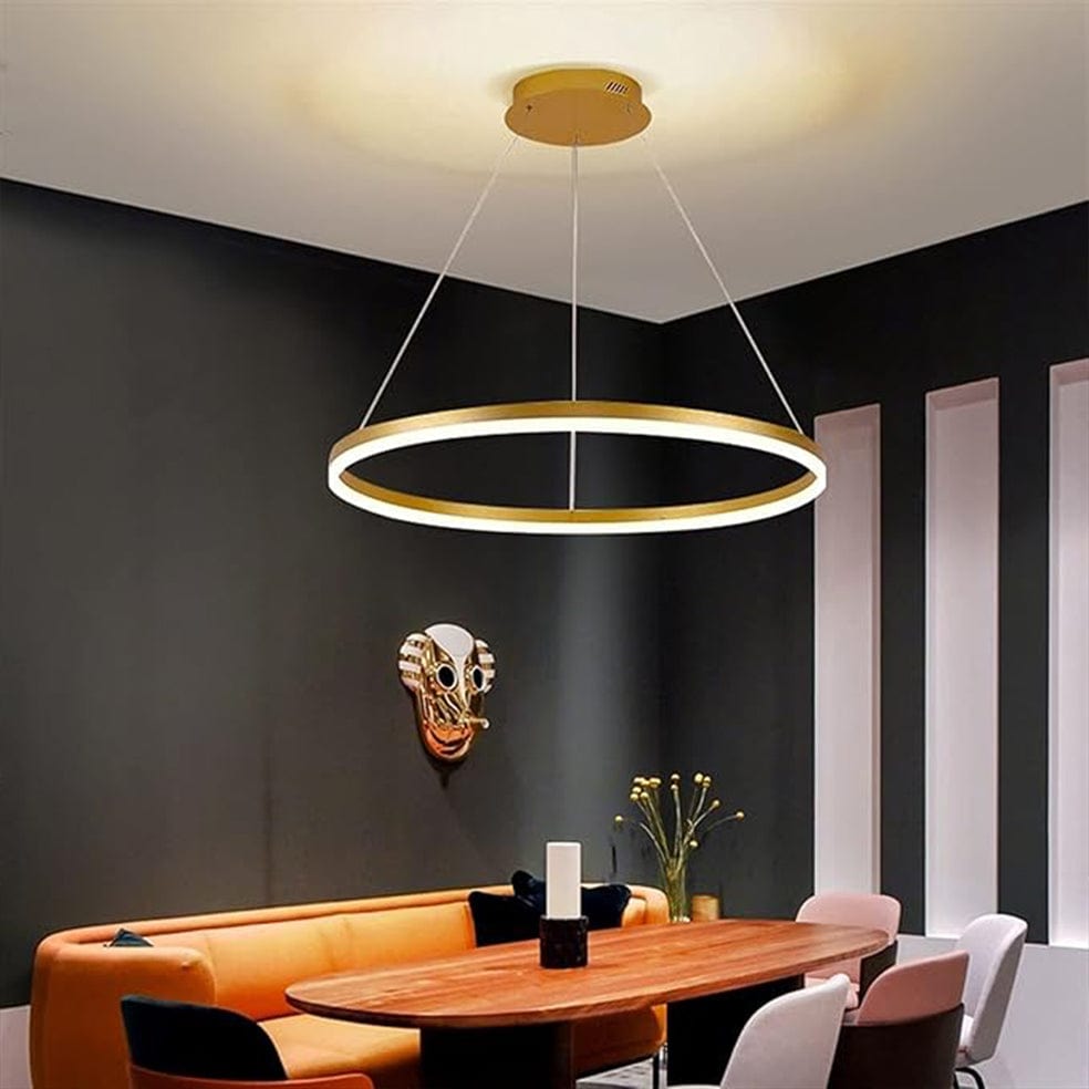 The Lighting Club Pendant Ribbon Pendant Light Gold, Black or White | 2 Sizes