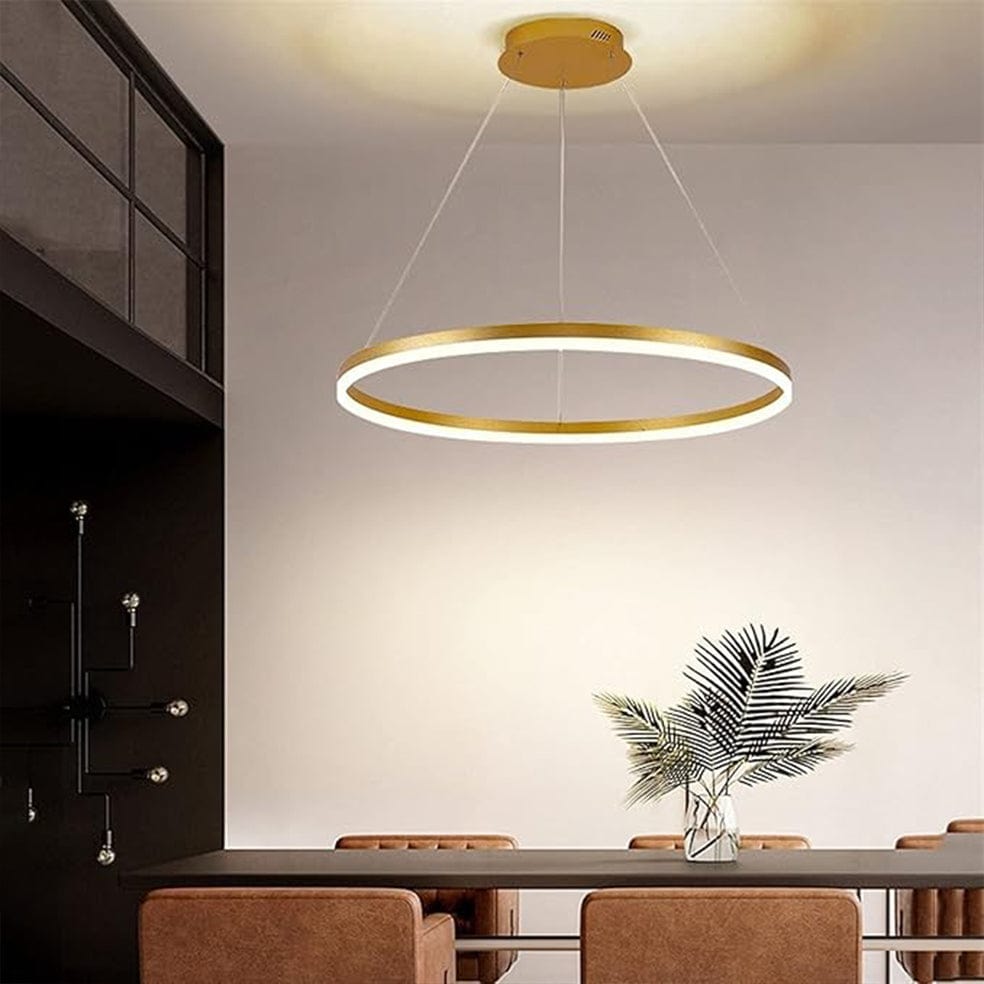 The Lighting Club Pendant Ribbon Pendant Light Gold, Black or White | 2 Sizes